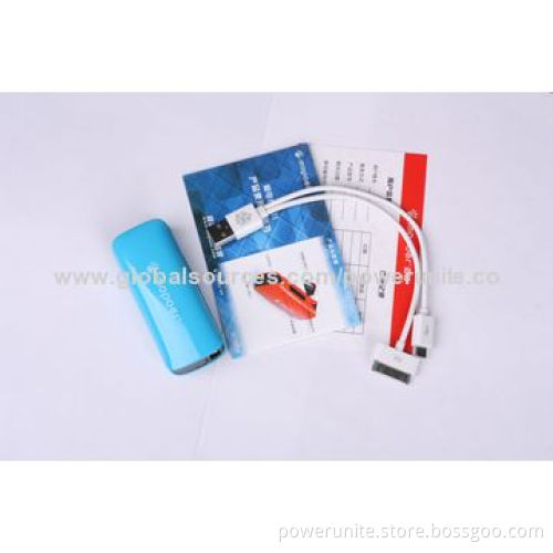 Rechargeable External 2800mAh Mini Power Bank with 18650 Lithium Battery